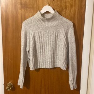 Topshop cropped funnel neck sweater
